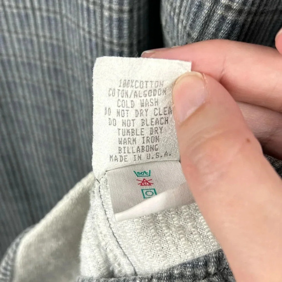 Billabong Shacket Jacket Shirt, Large, plaid Streetwear Grunge Layer Warm Comfy - Picture 8 of 10